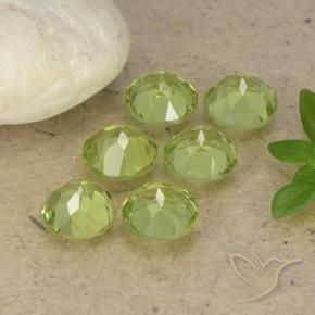 2.61 ct natürliche hellgrün Peridot-Edelsteine, Runden, VVS-VS