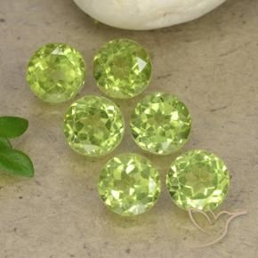 2.78 ct natürliche hellgrün Peridot-Edelsteine, Runden, VVS-VS