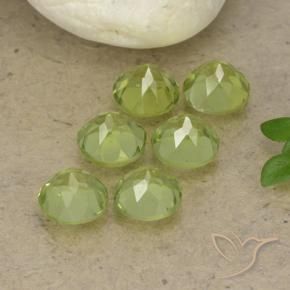 2.78 ct natürliche hellgrün Peridot-Edelsteine, Runden, VVS-VS