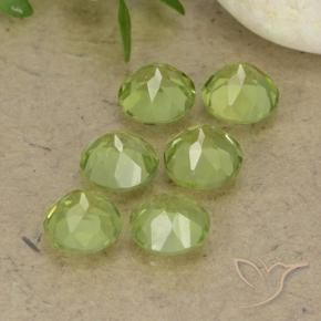 2.64 ct natürliche hellgrün Peridot-Edelsteine, Runden, VVS-VS