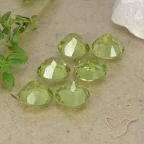 2.57 ct natürliche Leichtes lebendiges Grün Peridot-Edelsteine, Runden, VVS-VS