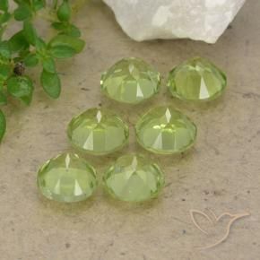 2.66 ct natürliche hellgrün Peridot-Edelsteine, Runden, VVS-VS
