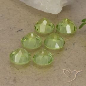 2.58 ct natürliche hellgrün Peridot-Edelsteine, Runden, VVS-VS