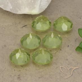 2.81 ct natürliche Leichtes lebendiges Grün Peridot-Edelsteine, Runden, VVS-VS