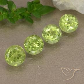 1.75 ct natürliche hellgrün Peridot-Edelsteine, Runden, VVS-VS