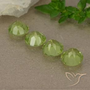 1.75 ct natürliche hellgrün Peridot-Edelsteine, Runden, VVS-VS