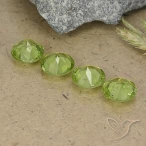 2.91 ct natürliche Leichtes lebendiges Grün Peridot-Edelsteine, Runden, VS