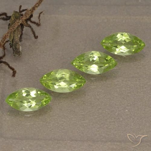 1.57 ct natürliche Leichtes lebendiges Grün Peridot-Edelsteine, Marquise, VVS-VS