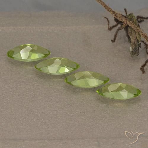 1.57 ct natürliche Leichtes lebendiges Grün Peridot-Edelsteine, Marquise, VVS-VS