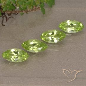 1.63 ct natürliche Leichtes lebendiges Grün Peridot-Edelsteine, Marquise, VVS-VS