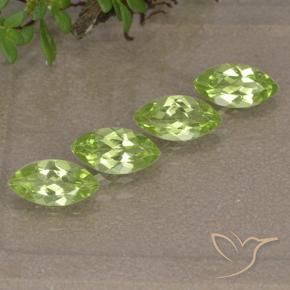 1.72 ct natürliche Leichtes lebendiges Grün Peridot-Edelsteine, Marquise, VVS-VS
