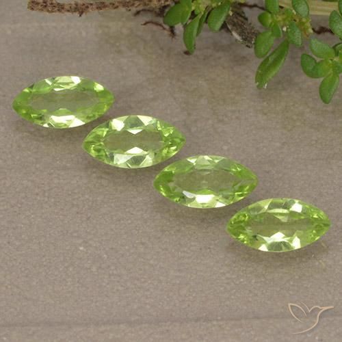 1.42ctw Natürlicher Leichtes lebendiges Grün Peridot, Marquise, VVS-VS