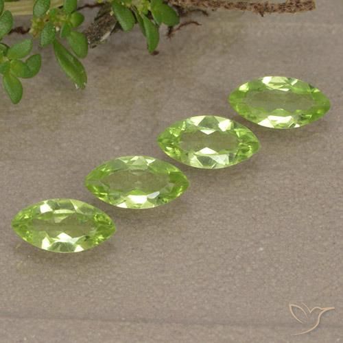 1.42 ct natürliche Leichtes lebendiges Grün Peridot-Edelsteine, Marquise, VVS-VS