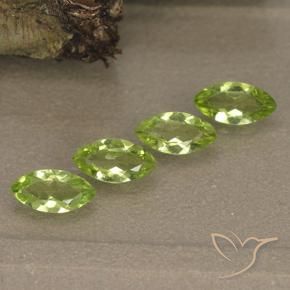 1,55 ct natürliche grüner Peridot-Edelsteine, Marquise, VVS-VS