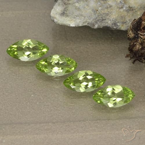 1,63 ct natürliche grüner Peridot-Edelsteine, Marquise, VVS-VS