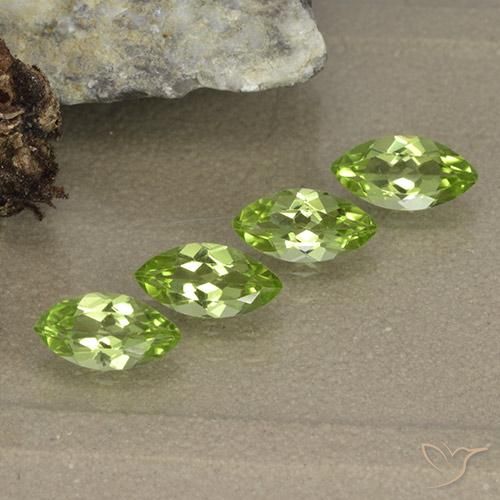 1,63 ct natürliche grüner Peridot-Edelsteine, Marquise, VVS-VS