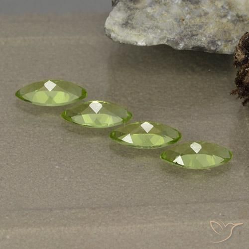 1,63 ct natürliche grüner Peridot-Edelsteine, Marquise, VVS-VS
