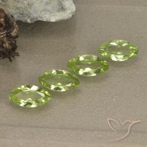 1.43 ct natürliche Leichtes lebendiges Grün Peridot-Edelsteine, Marquise, VVS-VS