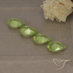 2.61 ct natürliche Leichtes lebendiges Grün Peridot-Edelsteine, Birnenform, VVS-VS