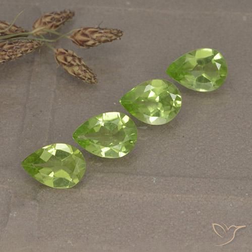 2.45 ct natürliche Mittelgrün Peridot-Edelsteine, Birnenform, VVS-VS