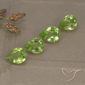 2.34 ct natürliche Mittelgrün Peridot-Edelsteine, Birnenform, VVS-VS