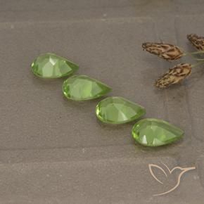 2.34 ct natürliche Mittelgrün Peridot-Edelsteine, Birnenform, VVS-VS