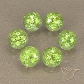 1.83 ct natürliche hellgrün Peridot-Edelsteine, Runden, VS