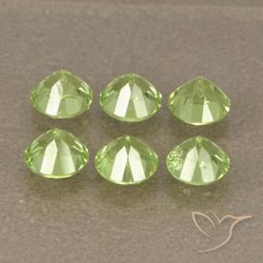 1.83 ct natürliche hellgrün Peridot-Edelsteine, Runden, VS