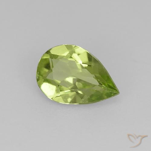9,17 ctw natürlicher Leichtes lebendiges Grün Peridot, Birnenform, VVS-VS