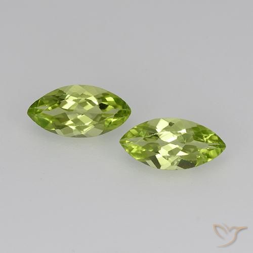 0.70ctw Natürlicher Leichtes lebendiges Grün Peridot, Marquise, VS
