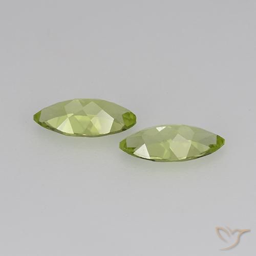 0.70 ct natürliche Leichtes lebendiges Grün Peridot-Edelsteine, Marquise, VS