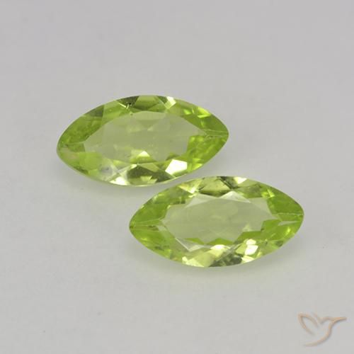 0.74ctw Natürlicher hellgrün Peridot, Marquise, VS