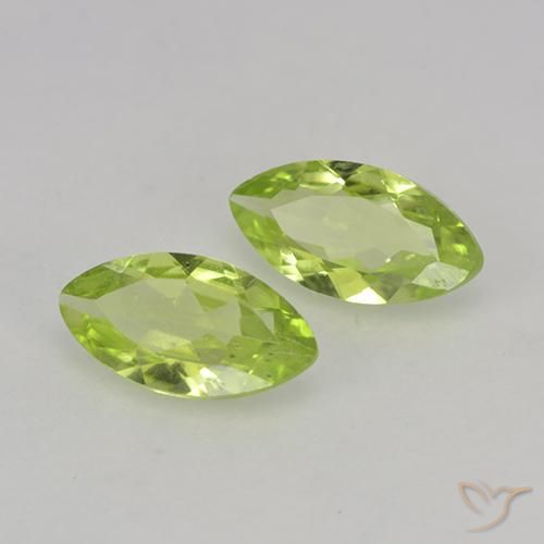 0.74 ct natürliche hellgrün Peridot-Edelsteine, Marquise, VS