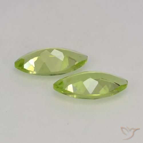 0.74 ct natürliche hellgrün Peridot-Edelsteine, Marquise, VS