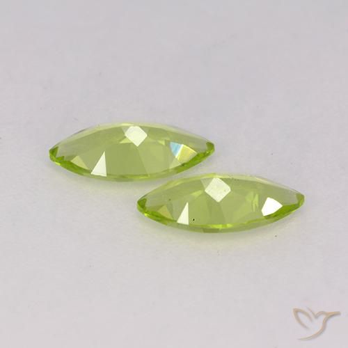 0.93 ct natürliche Lebendiges grün Peridot-Edelsteine, Marquise, VS