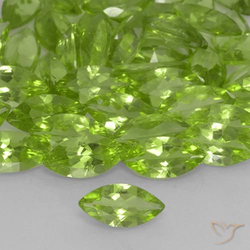 0.50ct Natürlicher Leichtes lebendiges Grün Peridot, Marquise, VS