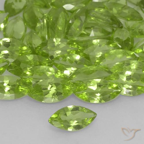 9,17 ctw natürlicher Leichtes lebendiges Grün Peridot, Marquise, VS