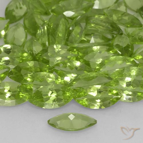 9,17 ctw natürlicher Leichtes lebendiges Grün Peridot, Marquise, VS