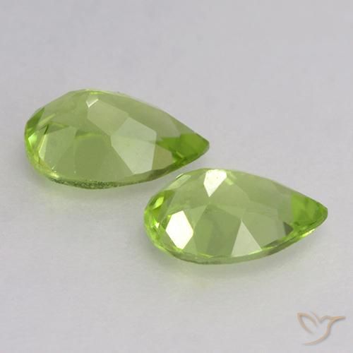 0.96 ct natürliche Leichtes lebendiges Grün Peridot-Edelsteine, Birnenform, VVS-VS