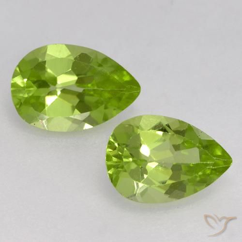 0.85ctw Natürlicher Lebendiges grün Peridot, Birnenform, VVS-VS