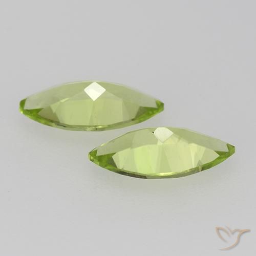 0.94 ct natürliche Mittelgrün Peridot-Edelsteine, Marquise, VVS-VS