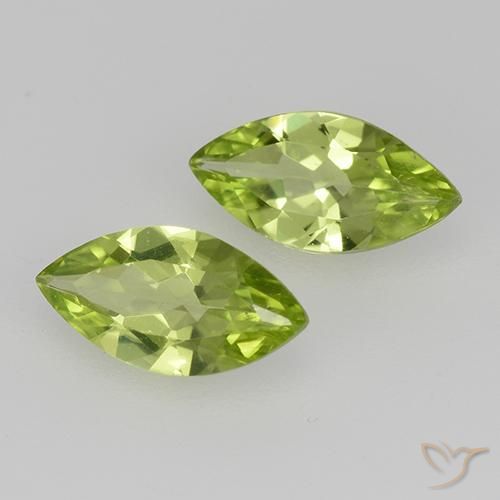 0.97 ct natürliche Lebendiges grün Peridot-Edelsteine, Marquise, VVS-VS