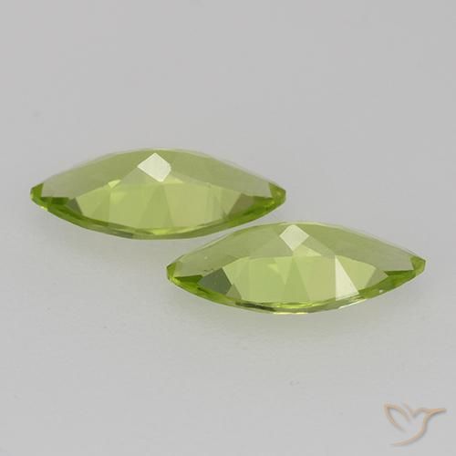 0.97 ct natürliche Lebendiges grün Peridot-Edelsteine, Marquise, VVS-VS