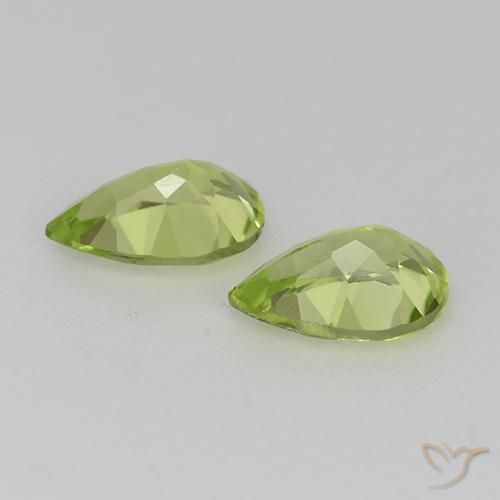 0.83 ct natürliche Leichtes lebendiges Grün Peridot-Edelsteine, Birnenform, VVS-VS