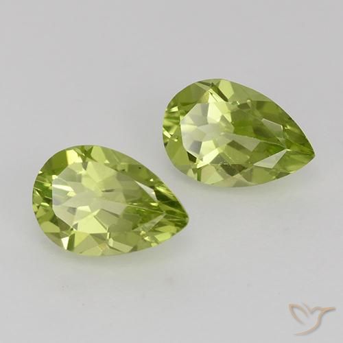 0.92 ct natürliche Leichtes lebendiges Grün Peridot-Edelsteine, Birnenform, VVS-VS