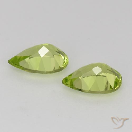 0.84 ct natürliche hellgrün Peridot-Edelsteine, Birnenform, VVS-VS