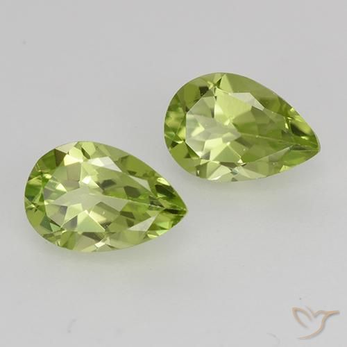 0.94 ct natürliche hellgrün Peridot-Edelsteine, Birnenform, VVS-VS