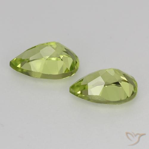 0.94 ct natürliche hellgrün Peridot-Edelsteine, Birnenform, VVS-VS