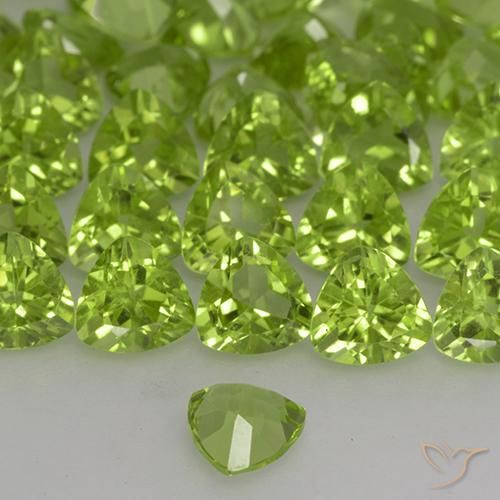 9,17 ctw natürlicher Lebendiges grün Peridot, Trillion, VVS-VS