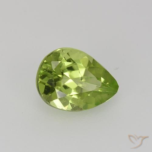 9,17 ctw natürlicher Mittelgrün Peridot, Birnenform, VS